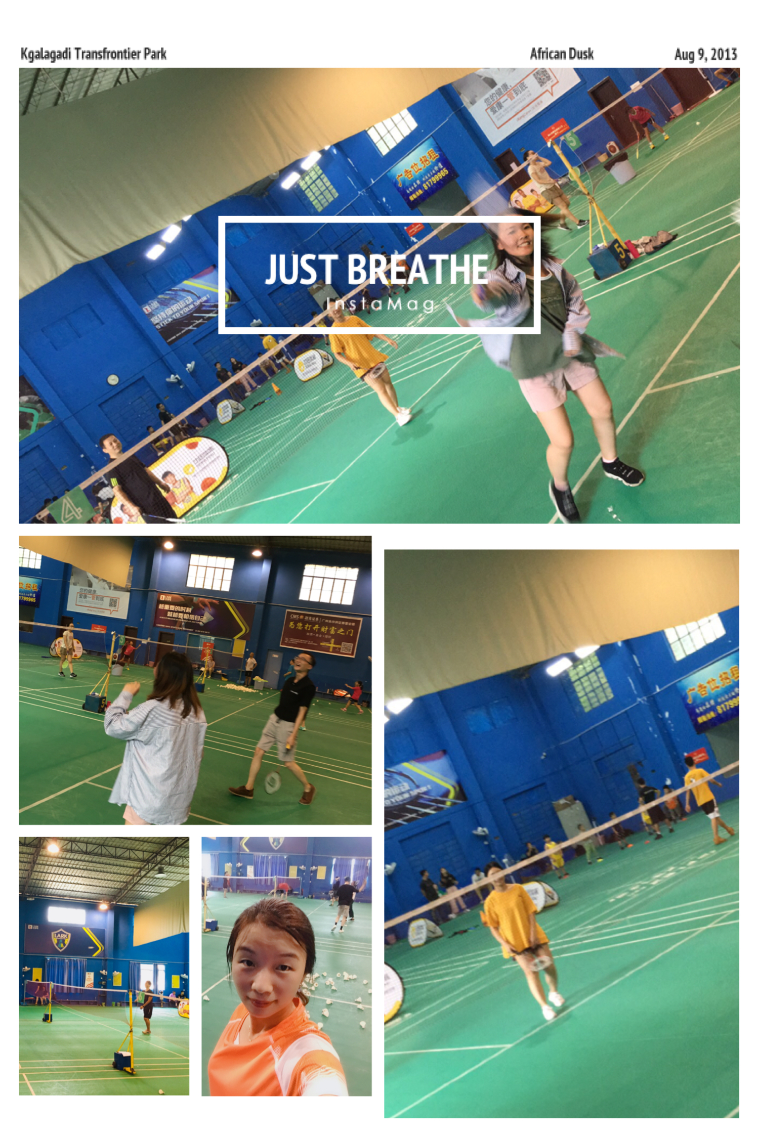 a badminton activity